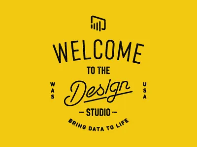 Power BI badge badge lettering microsoft typography