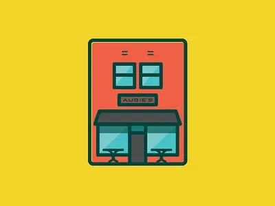 Augie's Coffee design illustration vector