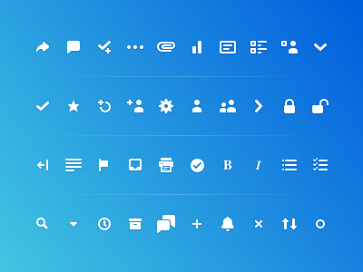 Azendoo Glyphs glyphs icons