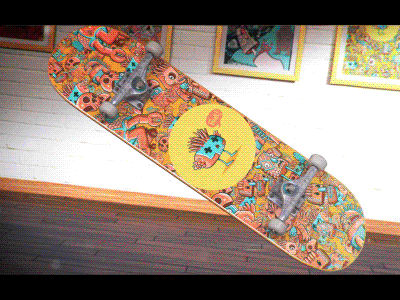 Skate Spin!!!!! 3d animation cinema4d design emanuele graphic marani motion skate vray