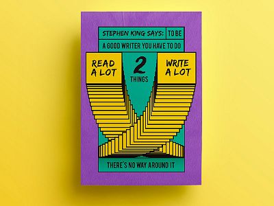 21 days of posters #7 21dayproject acid aesthetic designquote inspirational minimalist poster quote stephen king typography writing