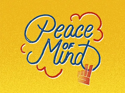 ✌️ doodle grainy halftone icon lettering peace roundhand script stamp texture type vector