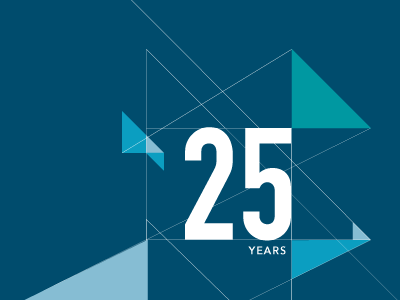 25 Year FAS Logo branding corporate design