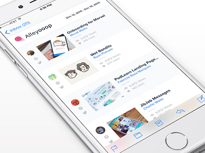 Alleyooop dribbble email mobile newsletter ui ux