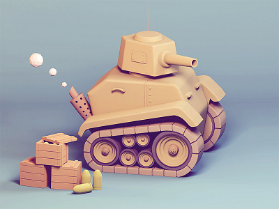 Just a small tank 3d maya mental ray tank