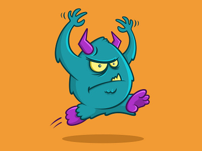 Monster cartoon character illustration monster
