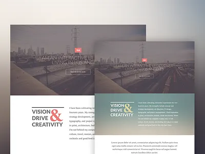 Personal Site homepage personal portfolio website