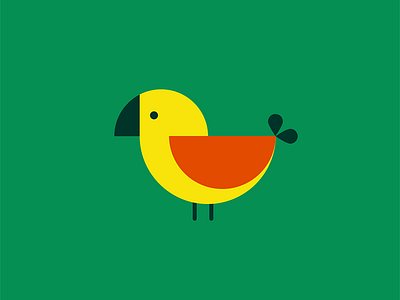 Bird3 bird circles geometric illustration minimal retro