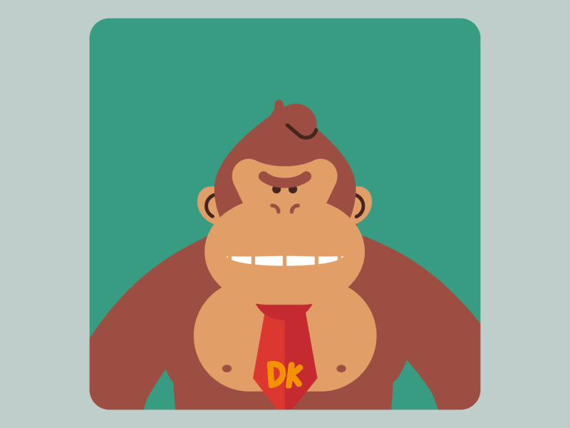 Hello Ladies! after animated barrel donkey effects illustration kong