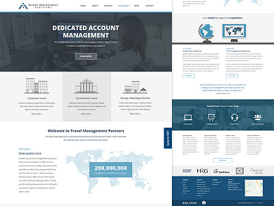 TMP Website clean management minimal modern partners rff tmp travel ui website