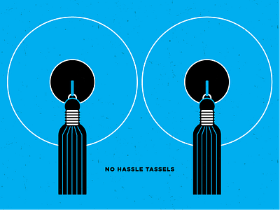 No Hassle Tassels bachelorette boobs design illustration tassels