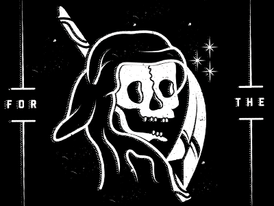 Reapin' band illustration merch reaper