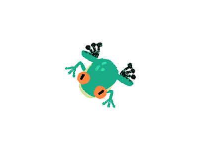 Frog frog green icon small