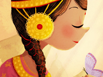 Maya aid donation illustration love nepal nepali peace