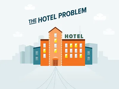 The Hotel Problem flat hotel localytics problem vector