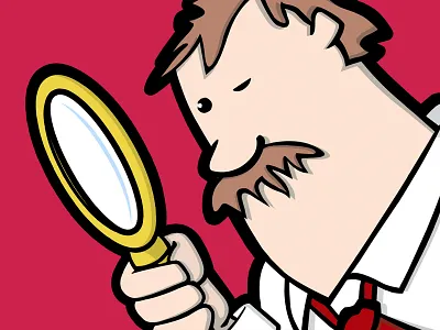 Deal Detective detective illustration illustrator magnifying glass pi private dick