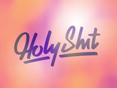 Holyshit calligraphy get power hand draw hand lettering lettering type typeface typography vector