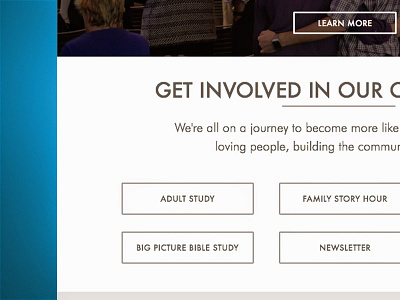 CSDAC 1 church design landing page ui ux web design