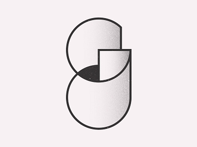 G g geometric illustration letter minimal typography