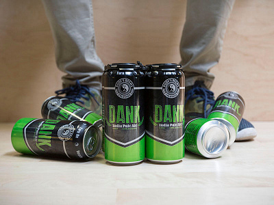 Dank product shots beer can dank design packaging product
