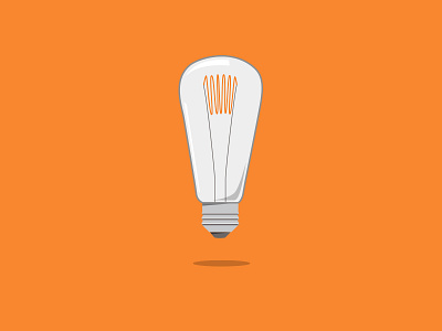 Light bulb icon illustration