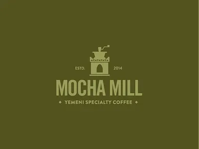 Mocha Mill logo variation branding graphic design identity logo design
