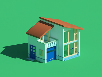 Lego House c4d vray
