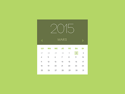 Calendar 2015 calendar clean design flat may