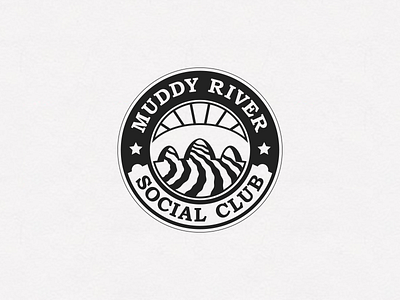 Muddyriver bar boston bridge circle club logo muddy river river social club water