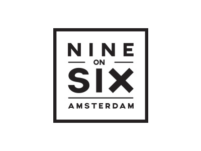 Barbershop Logo amsterdam barber black cut logo nine simple square white