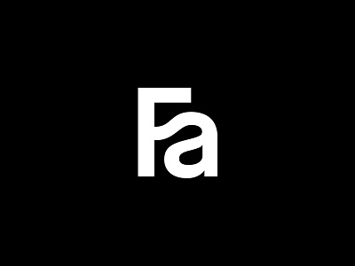 Fa black fa logo sans serif