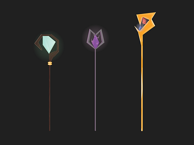 wizard wands design game illustartion vector