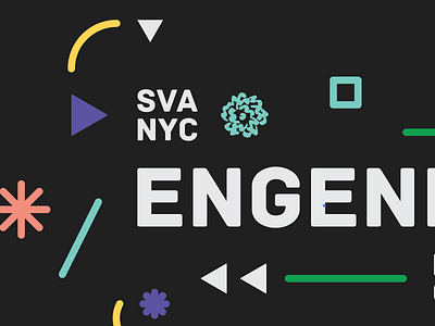 Engender Logo on Black 2015 design week nyc pod sva