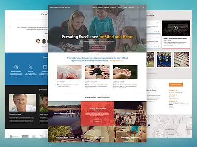 Trinity School Website education homepage school website