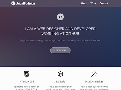 Personal site redesign blog code developer portfolio