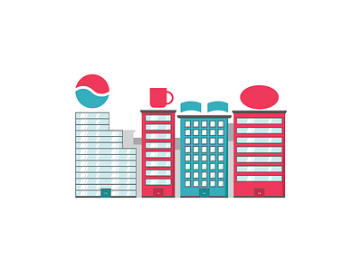 Skyline illustration caracas city illustration nestle pepsi polar savoy skyline