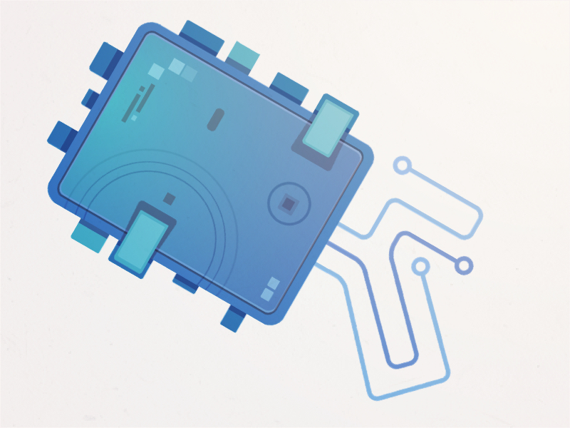Two Chip, Blue Chip chip computer equipment hardware memory part tech technology wires