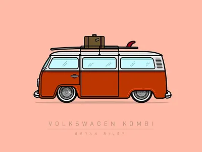 Volkswagen Kombi illustrator kombi van vector volkswagen vw