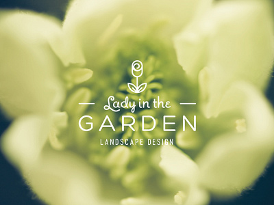 Lady in the Garden Logo area bay branding design flower garden identity lady landscape logo north