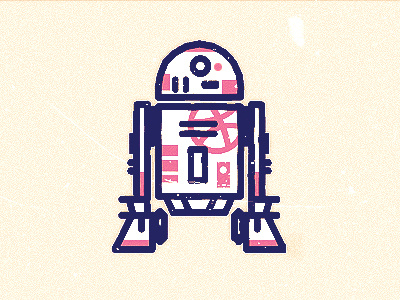 Dribbble Droid dribbble droid illustator illustration starwars