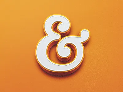 Ampersand 3d ampersand bevel effect free freebie photoshop psd
