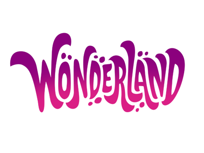 Wonderland lettering logo type typography wonderland