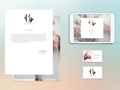 Studio Tredici Mock-Up 13 brand branding flowers logo mockup studio tredici
