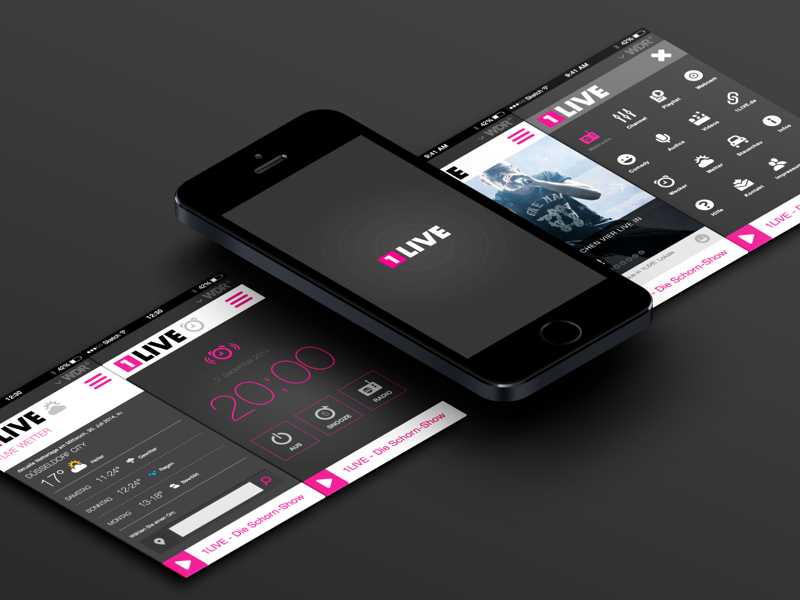 Example of 1LIVE iOS App