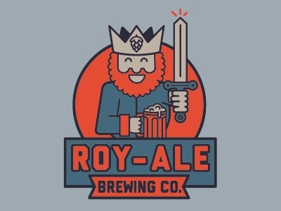 ROY-ALE beer brew illustration king