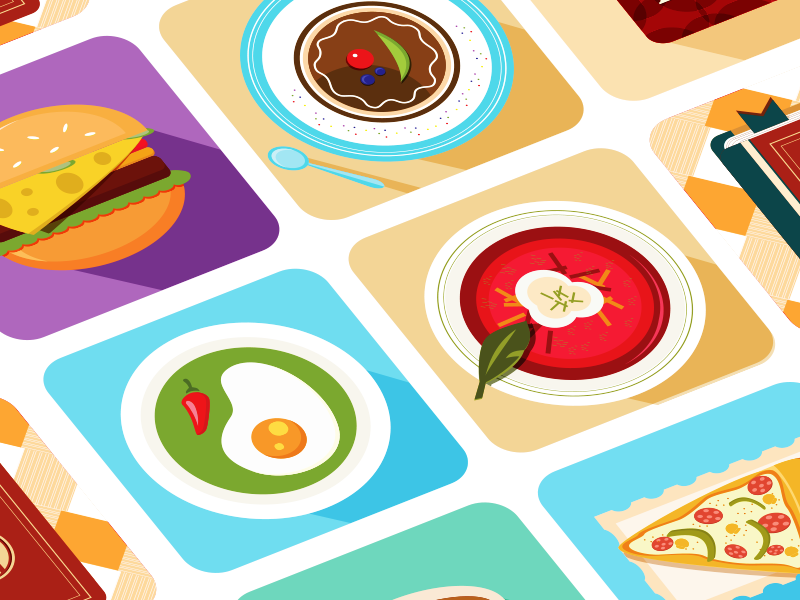 Example of Food icons