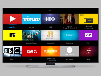 iTV UX interface remote television tv ui user experience ux