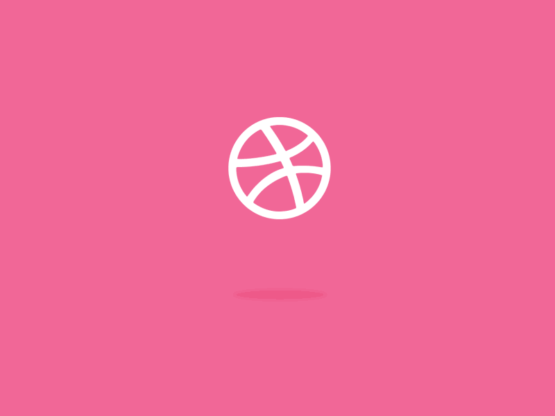 Animated Dribbble Logo gif logo