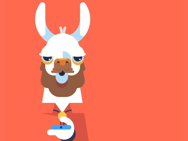 " ^^^ ^^ ^ taco?" 2d animal animation gif llama messaging phone sent taco texting