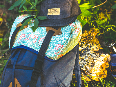 Campfire Collective Gear backpack camp campfire camping collective gear outdoor pattern textile